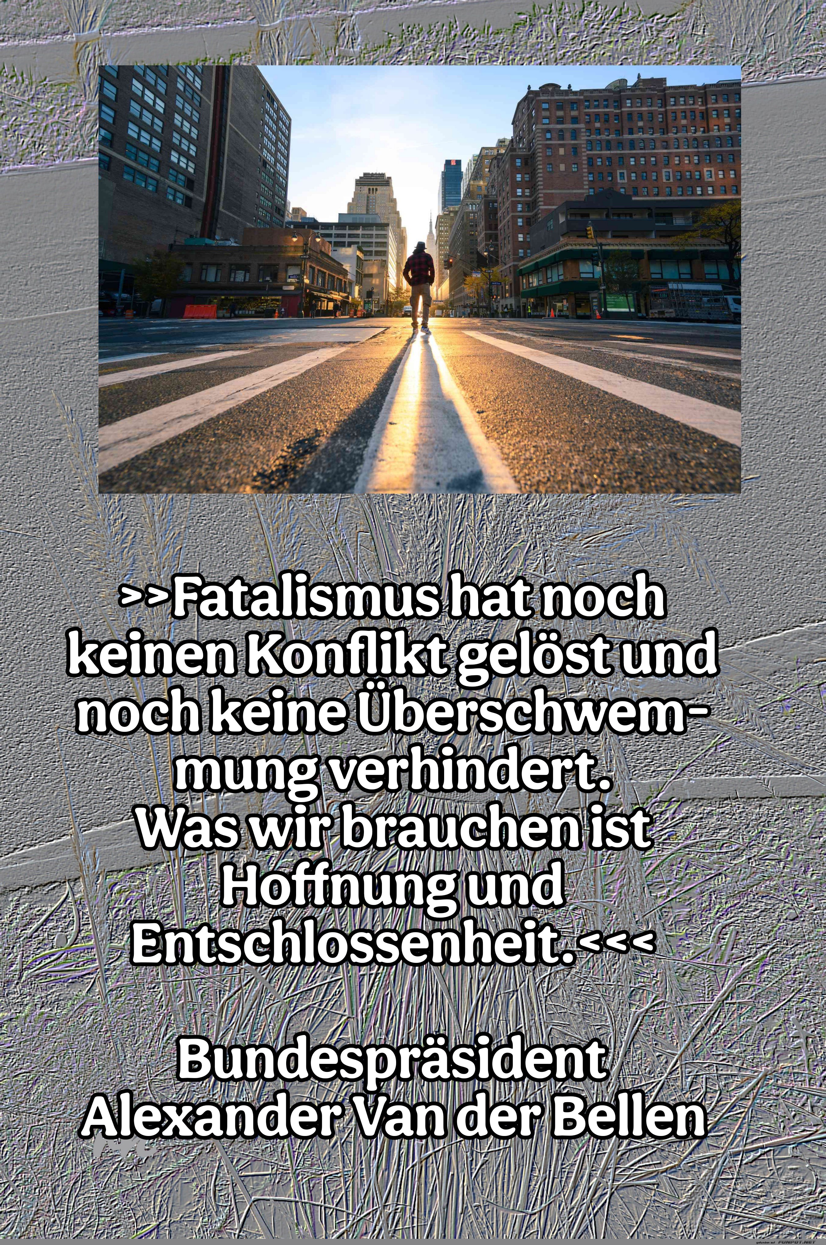 fatalismus hat noch keinen konflikt gelst