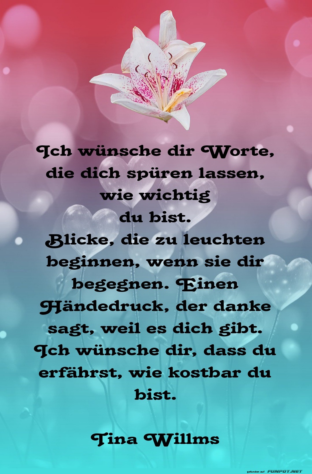 Inspirierende Worte der Wertschtzung