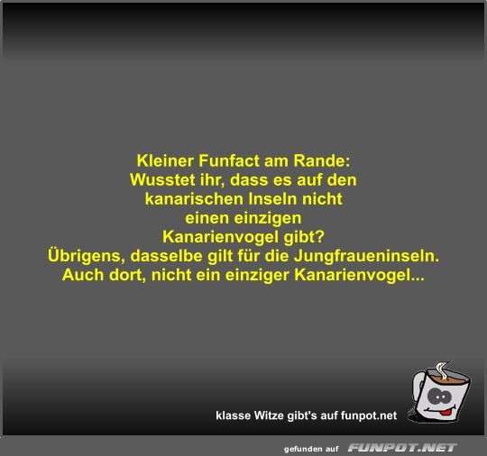 Kleiner Funfact am Rande