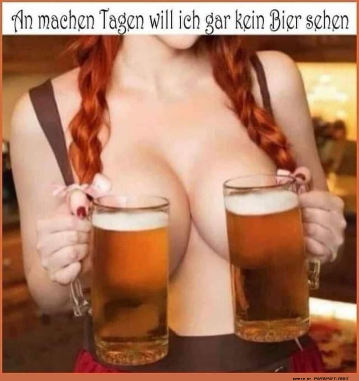 Humorvolle Aussage ber Bierlaune