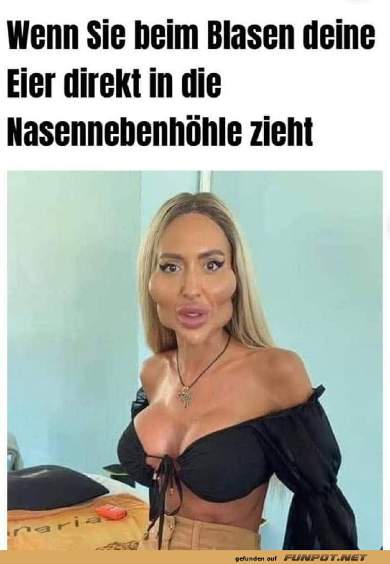 Humorvolles Bild mit ungewhnlicher Aussage