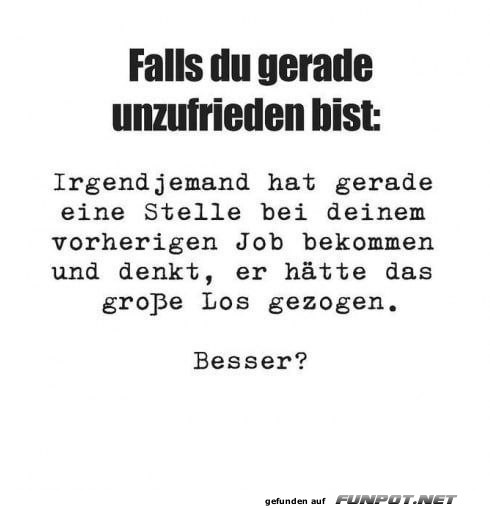 Unzufrieden im Job? Perspektivwechsel!