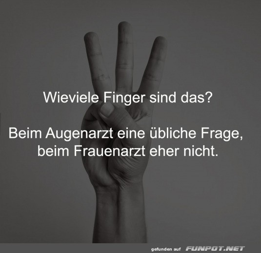 Wie viele Finger?