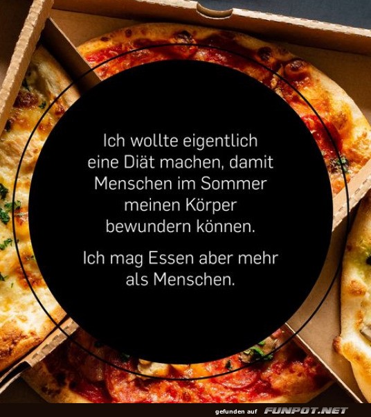 Lustiges Zitat ber Dit und Essen