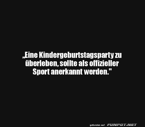 Kindergeburtstag als offizieller Sport Kindergeburtstag als offizieller Sport