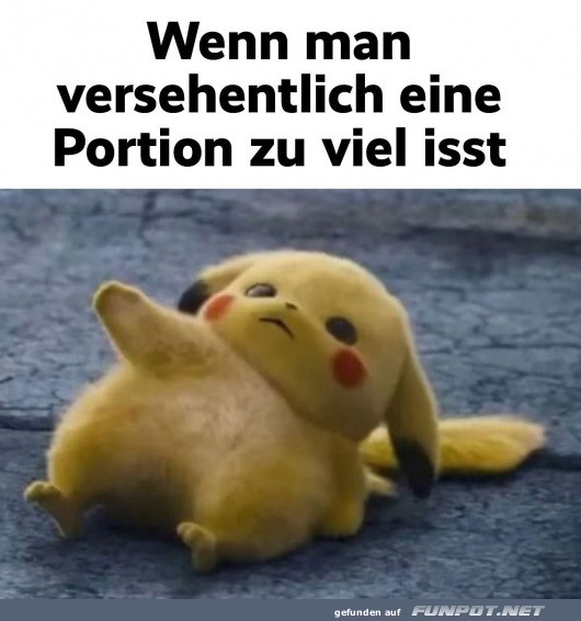 Pikachu nach dem beressen