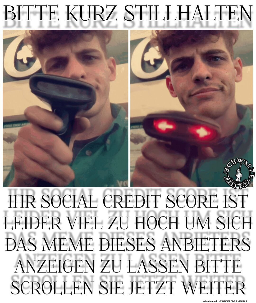 Bitte kurze Pause fr Ihren Social Credit