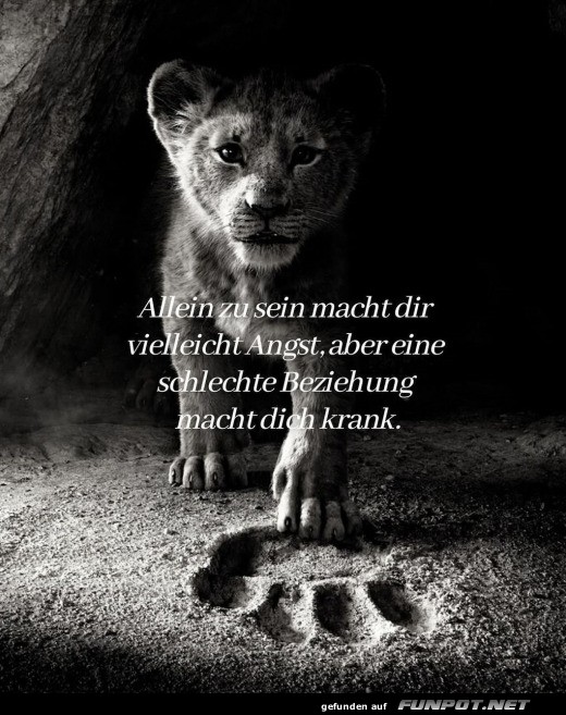 Allein zu sein macht dir vielleicht Angst