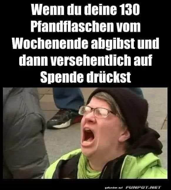 Pfandflaschen-Dilemma: Versehentlich gespendet