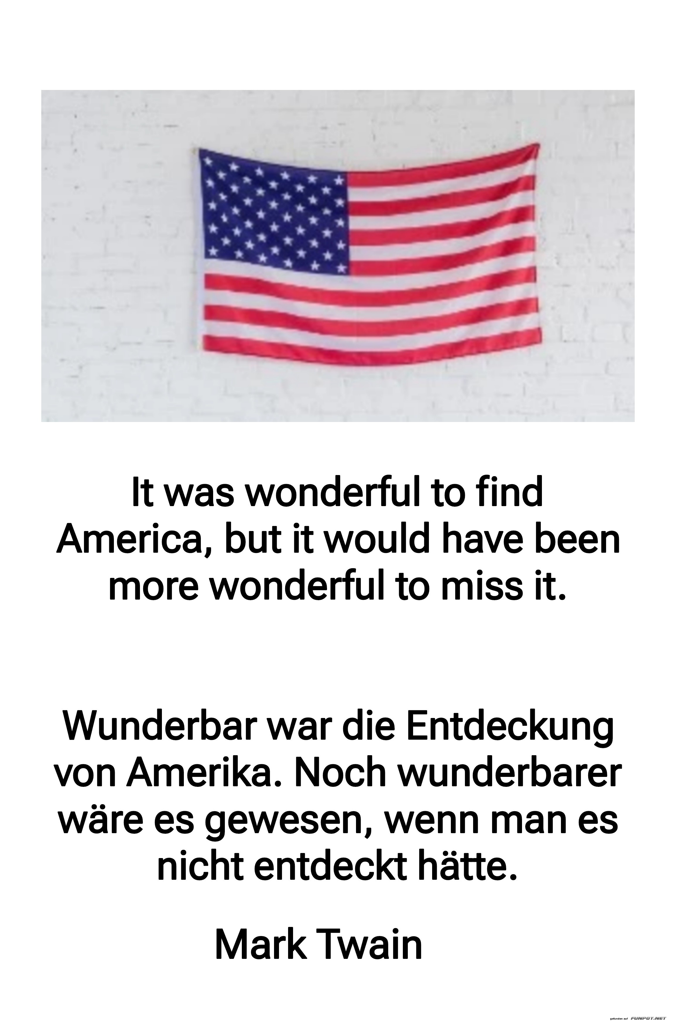 Mark Twain ber die Entdeckung Amerikas