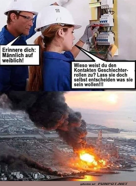 Humor ber Geschlechterrollen und Technik