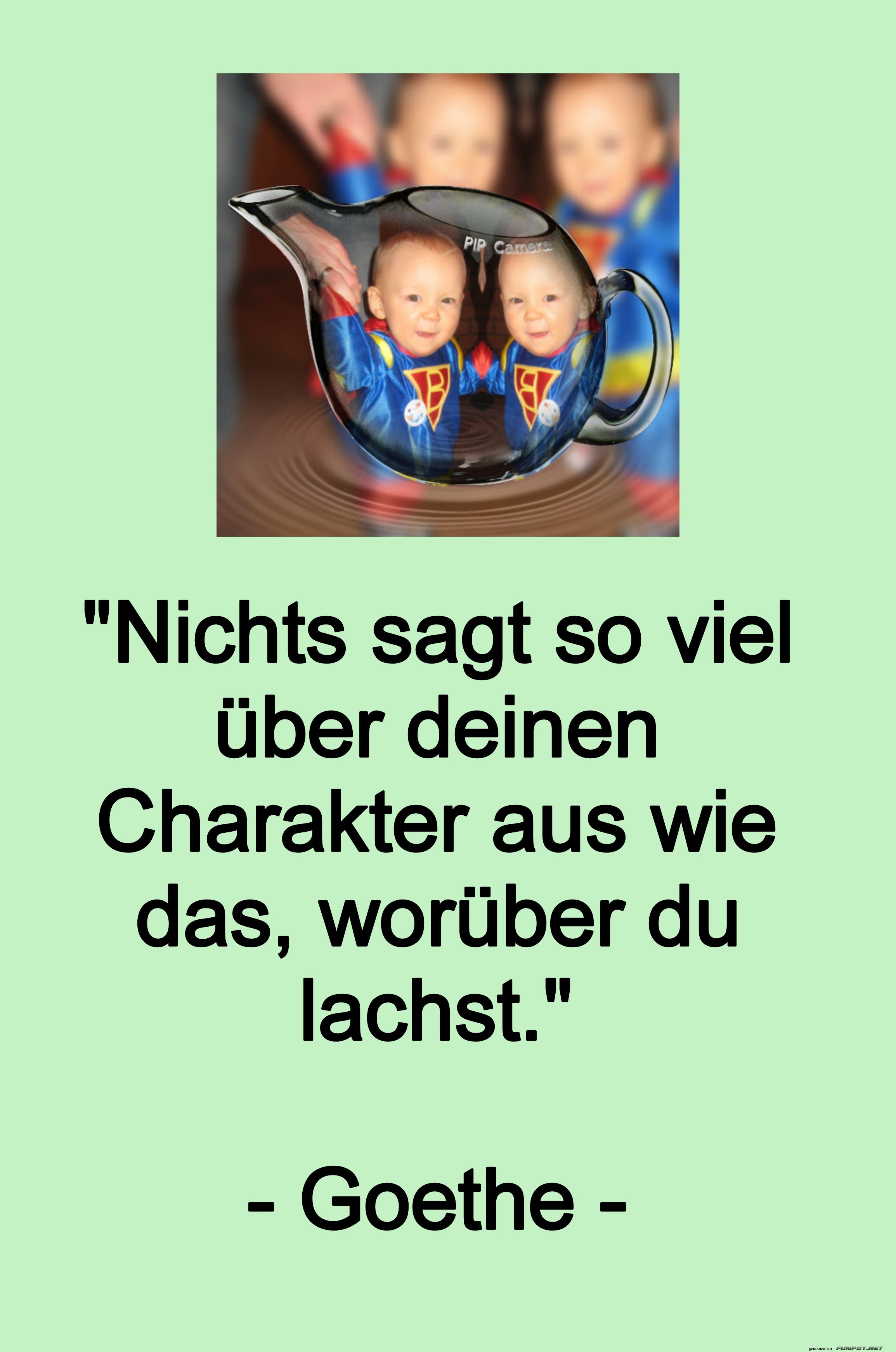 Zitat ber Charakter und Lachen