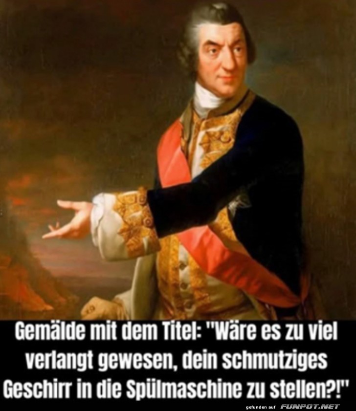 Historisches Gemlde mit modernem Humor