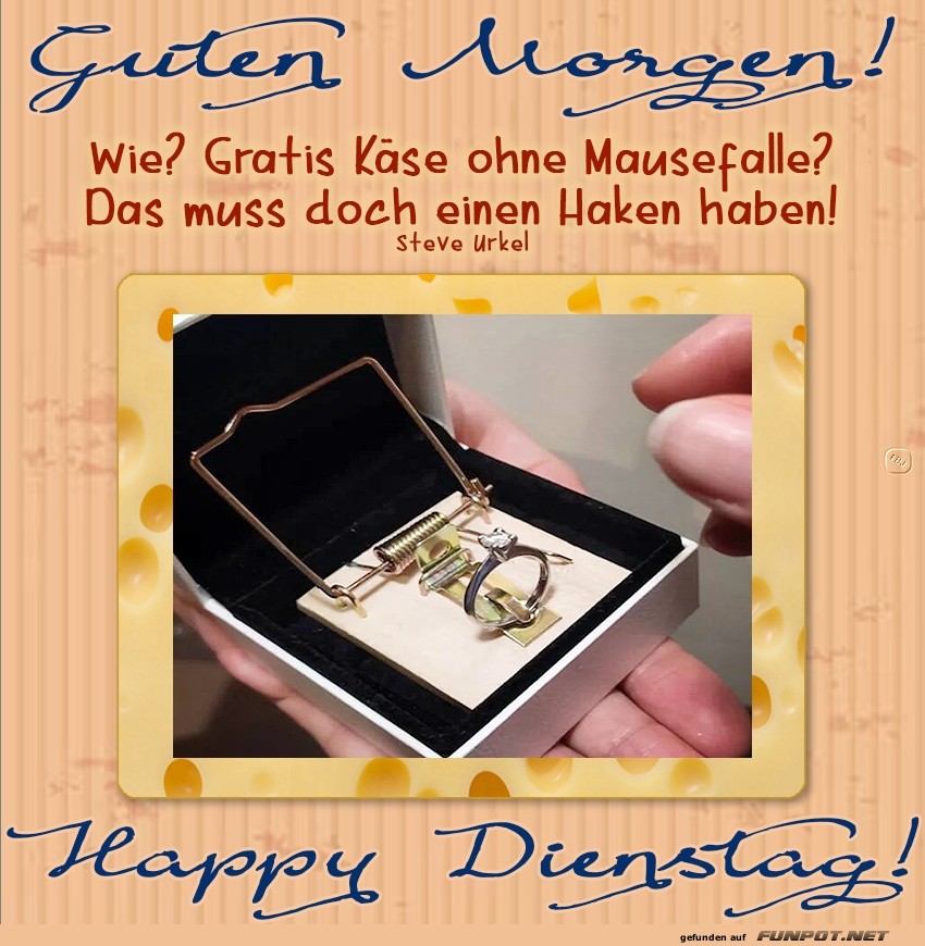 Guten Morgen Humor: berraschung im Geschenk