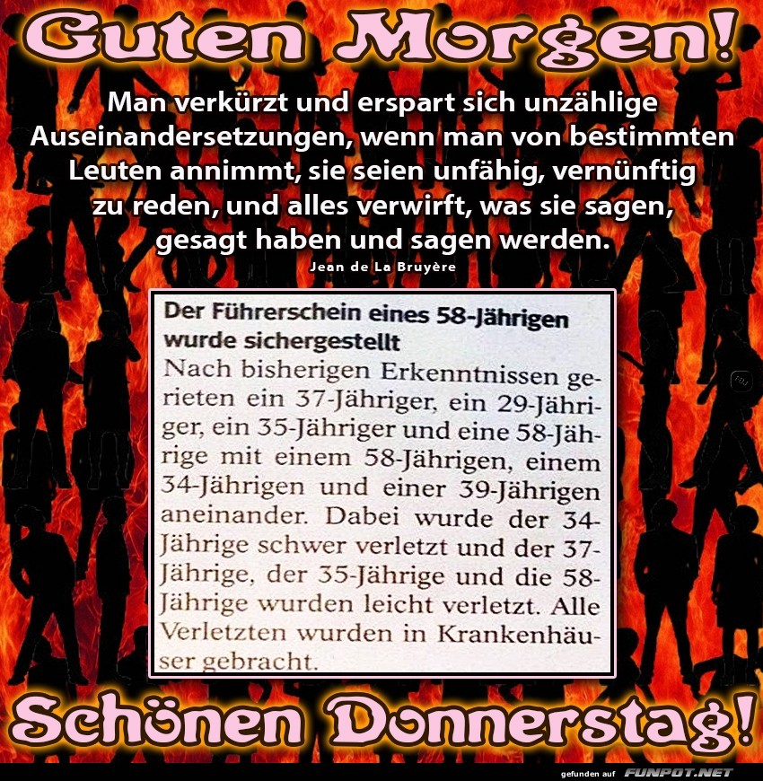 Guten Morgen und schönen Donnerstag Guten Morgen und schönen Donnerstag