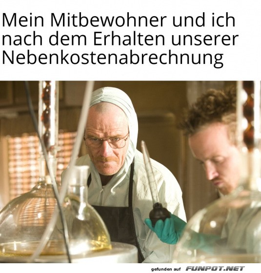 Chemie-Nachhilfe nach der Nebenkostenabrechnung