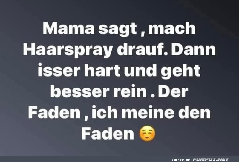 Mama-Tipp fr besseres Nhen