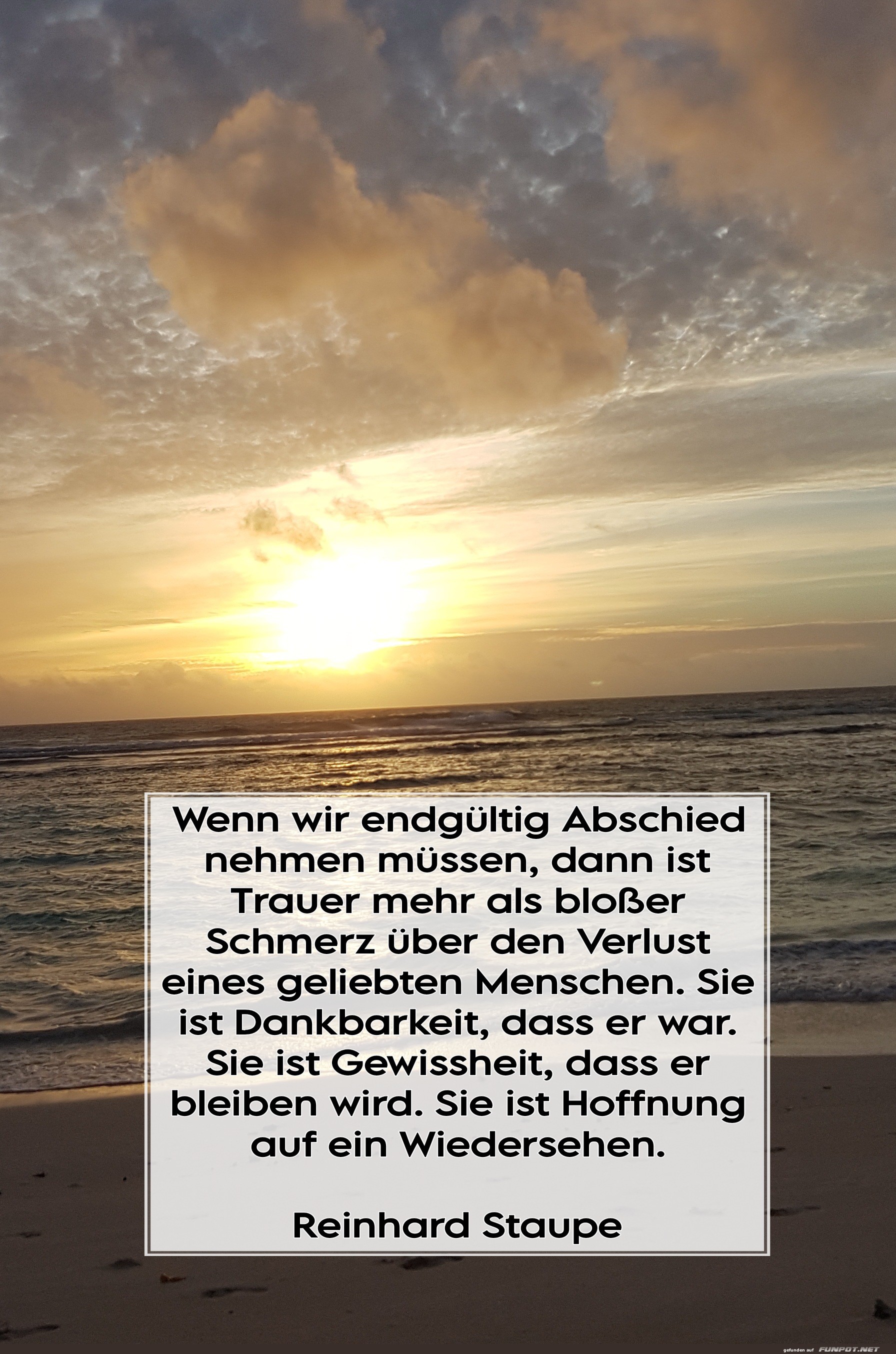 Abschied und Hoffnung am Meer