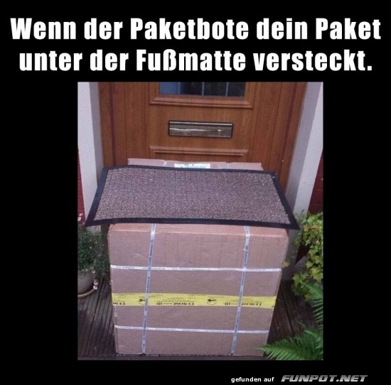 Kreative Paketverstecke