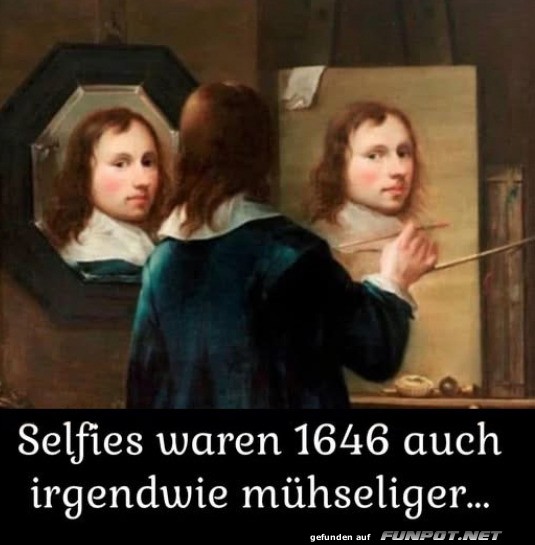 Selfies damals und heute im Vergleich