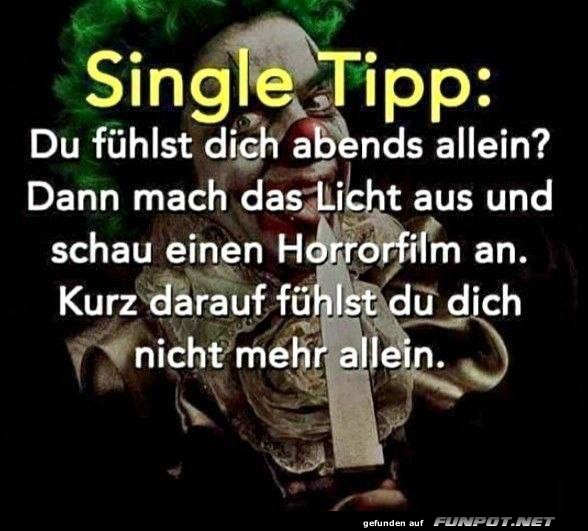 Lustiger Single-Tipp fr einsame Abende