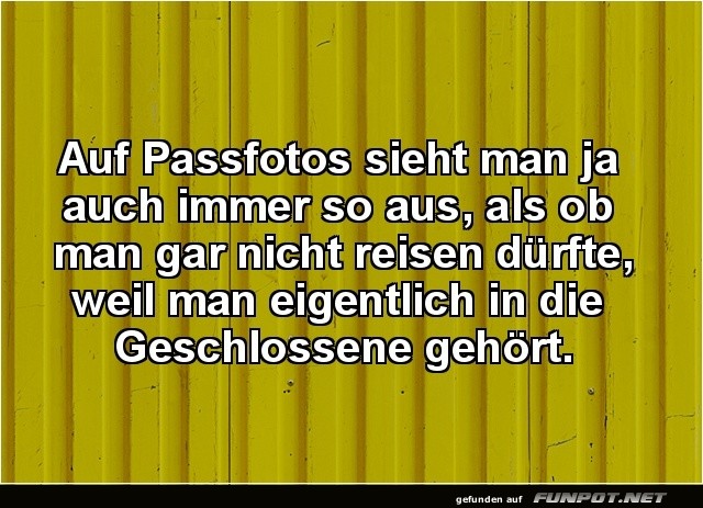 Witz ber Passfotos