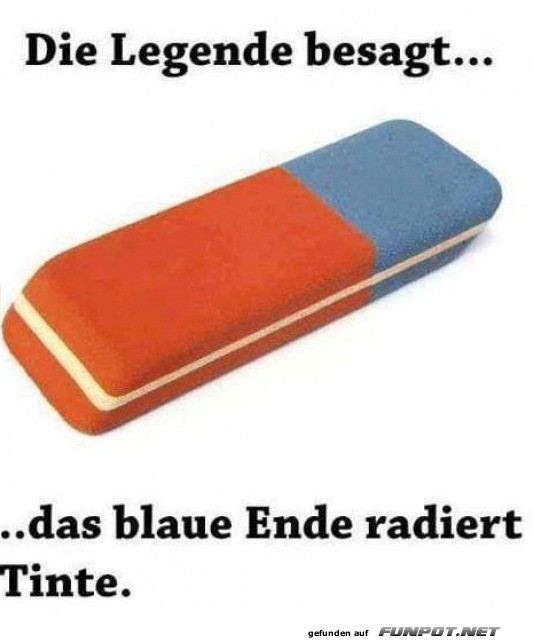 Die Legende des blauen Radiergummis