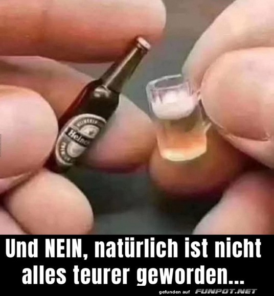 Miniatur-Bier: Alles nicht teurer geworden!