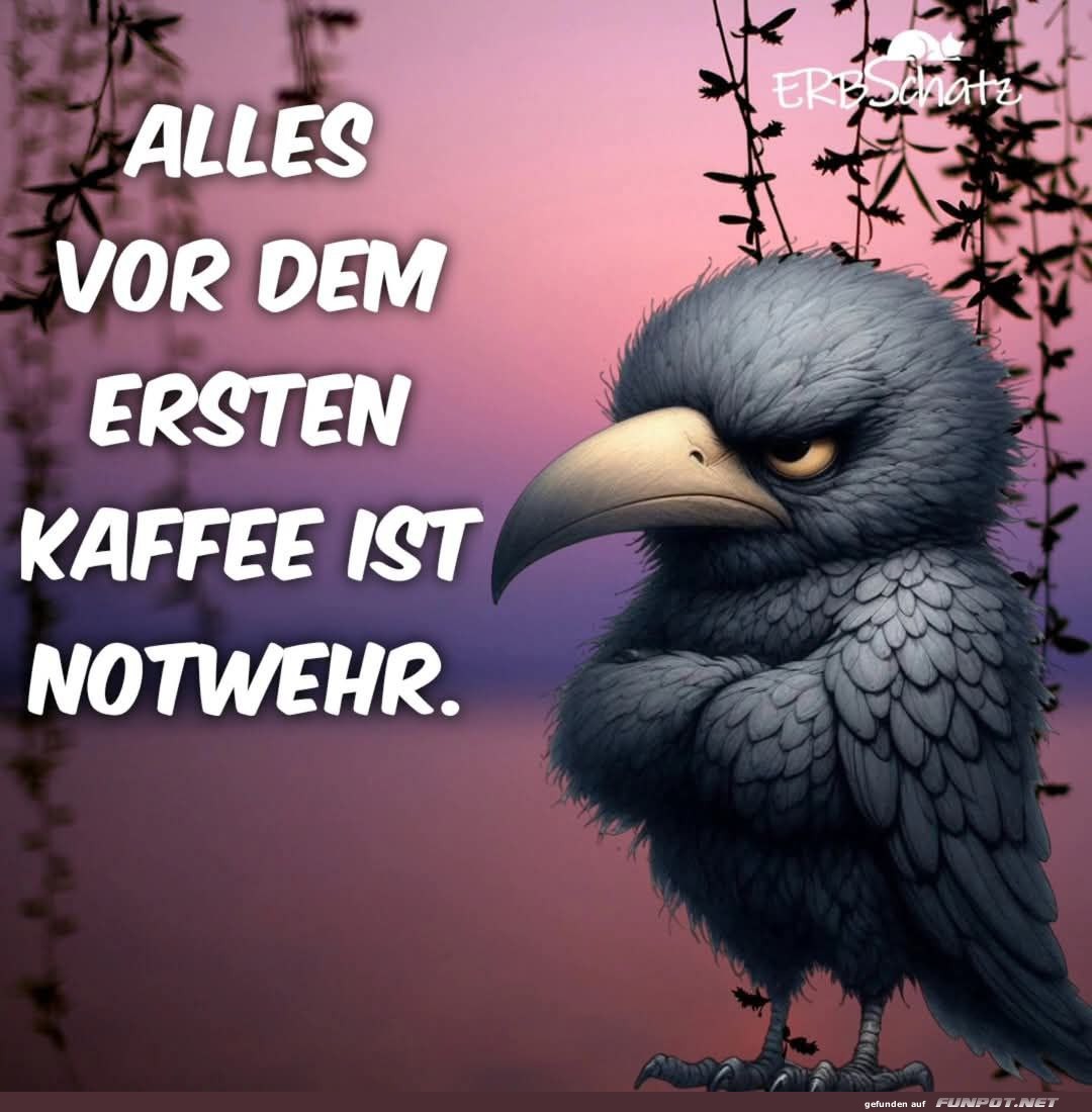 Vor dem ersten Kaffee ist Notwehr