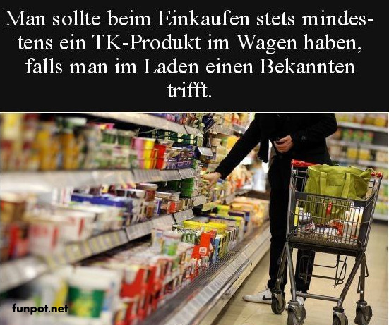 Einkaufstipp: Immer ein TK-Produkt dabei