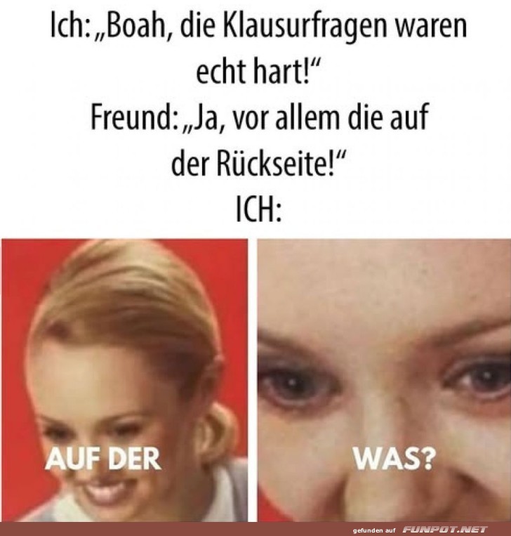 Unerwartete Klausurüberraschungen Unerwartete Klausurüberraschungen