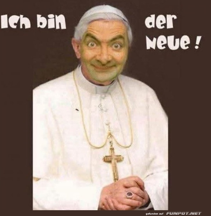 Kuriose Bildmontage: Neuer Papst