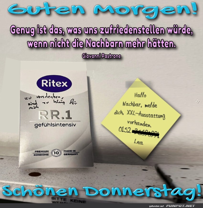 Lustiger Start in den Donnerstag