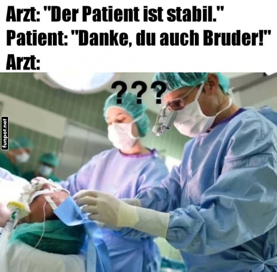 Verwirrung im OP: Ein unerwarteter Dank Verwirrung im OP: Ein unerwarteter Dank