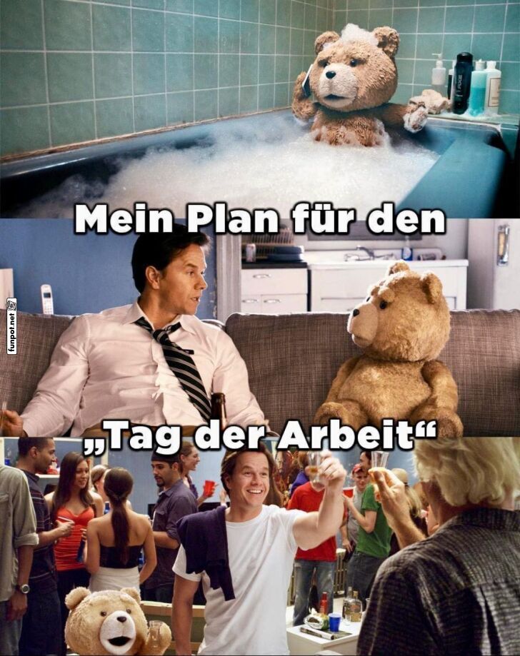 Lustiger Plan fr den Tag der Arbeit