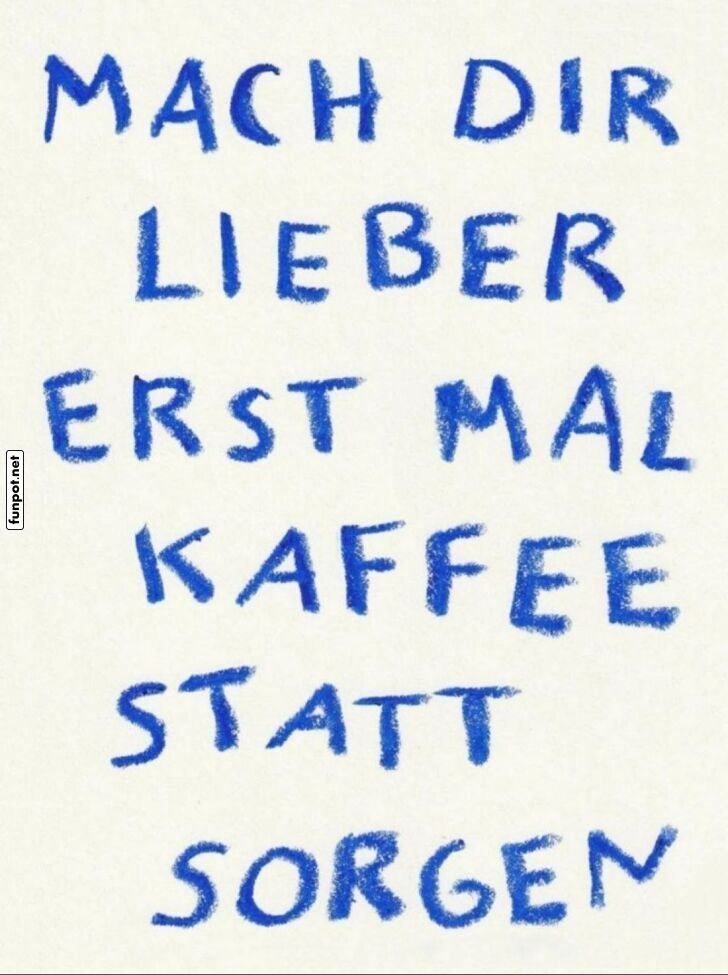 Entspanne dich mit Kaffee statt Sorgen Entspanne dich mit Kaffee statt Sorgen