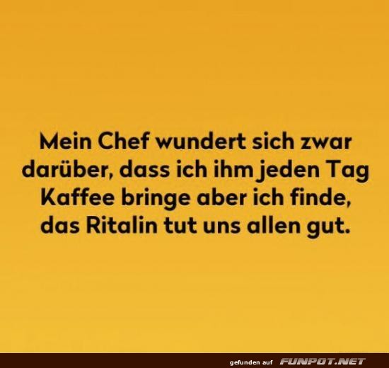 Witz über Kaffee und Ritalin Witz über Kaffee und Ritalin