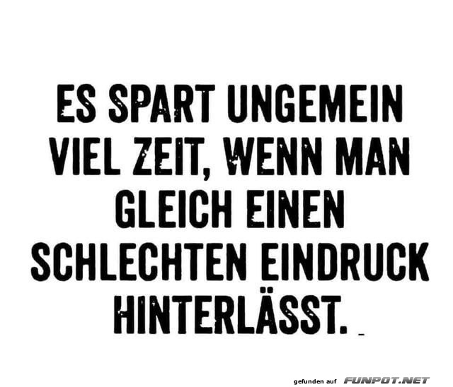 Effizient einen schlechten Eindruck machen Effizient einen schlechten Eindruck machen