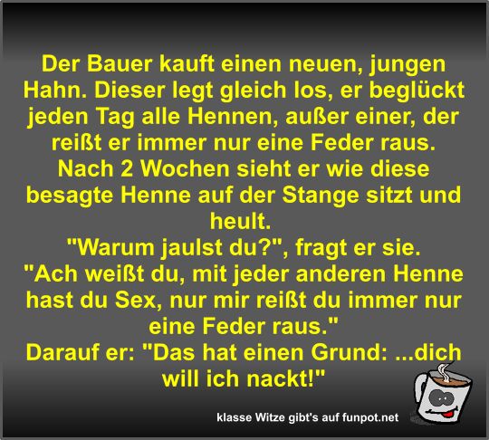 Der Bauer kauft einen neuen Der Bauer kauft einen neuen
