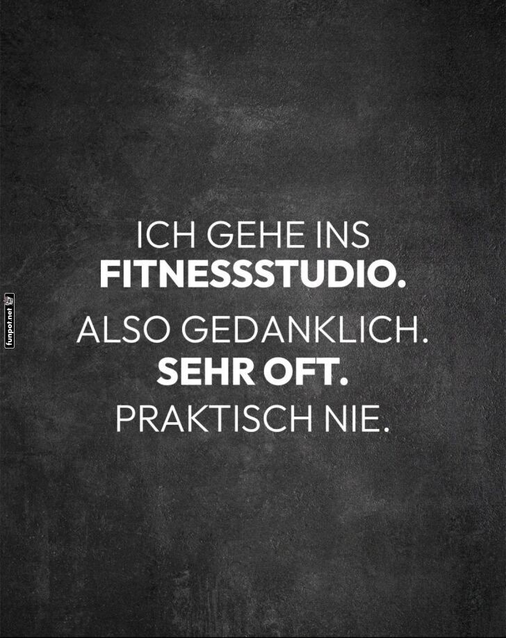 Gedanklich oft im Fitnessstudio Gedanklich oft im Fitnessstudio
