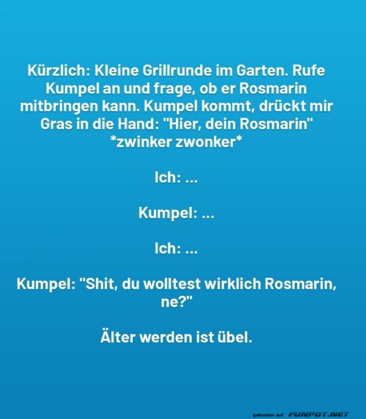 Grillrunde mit Verwechslung Grillrunde mit Verwechslung