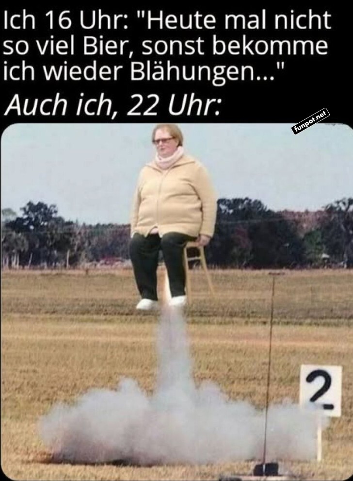 Lustiges Meme über Blähungen und Bierkonsum Lustiges Meme über Blähungen und Bierkonsum