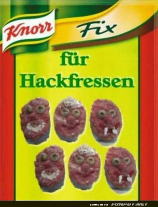 Knorr Fix für kreative Hackfleischgesichter Knorr Fix für kreative Hackfleischgesichter