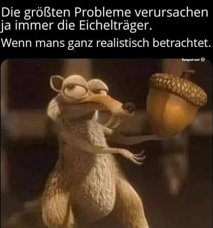 Eichhrnchenproblem humorvoll dargestellt