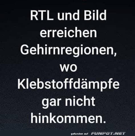 Satirischer Vergleich von Medien und Klebstoff Satirischer Vergleich von Medien und Klebstoff