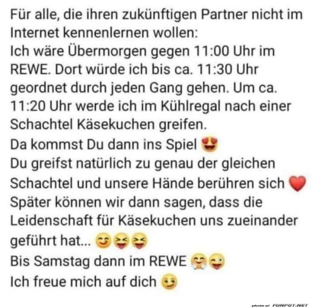 Romantisches Treffen im Supermarkt Romantisches Treffen im Supermarkt