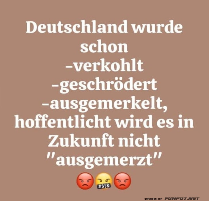 Nachdenkliche Worte über Deutschlands Zukunft Nachdenkliche Worte über Deutschlands Zukunft