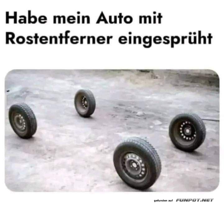 Spaß mit Rostentferner und Auto Spaß mit Rostentferner und Auto