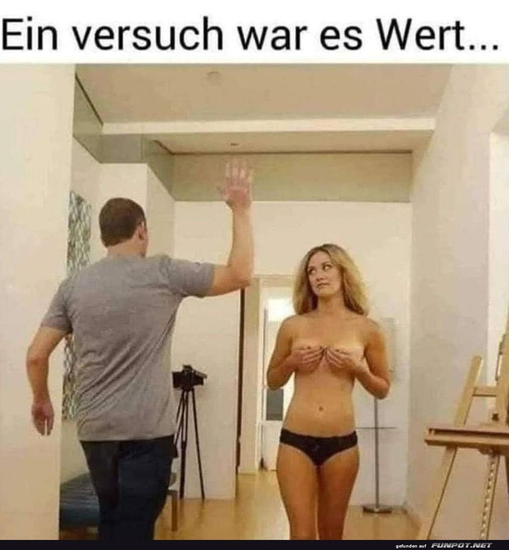 Humorvolles Missverständnis im Atelier Humorvolles Missverständnis im Atelier