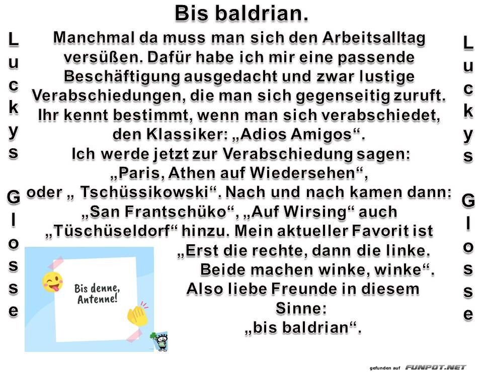 Bis baldrian Bis baldrian